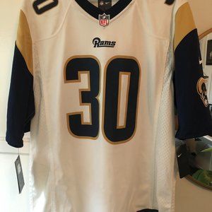 Men's Nike Todd Gurley II White Los Angeles Rams Game Jersey